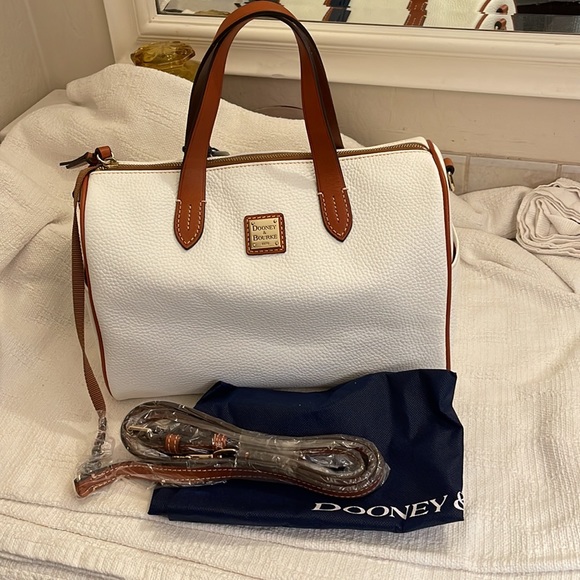 Dooney & Bourke Handbags - DOONEY AND BOURKE- NWT- White Olivia Satchel